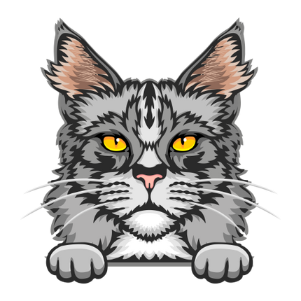 (s356-9-K) Peeking Cat