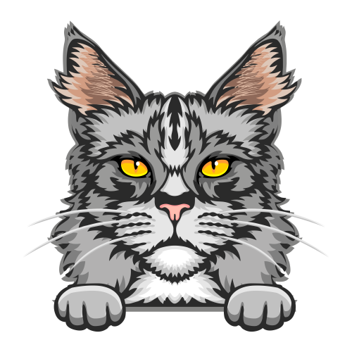 (s356-9-K) Peeking Cat