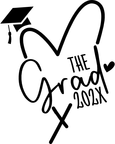 (s357-3B) The Grad Any Year Heart