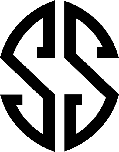 (035-6) Circle Block 2 Letter Monogram