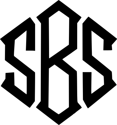 (s035-7) Diamond Block Monogram