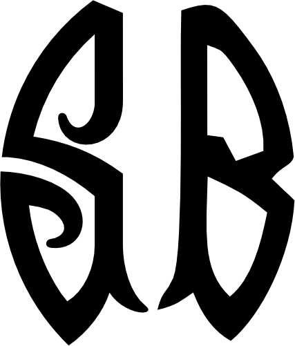(s035-8) Roundfish Monogram