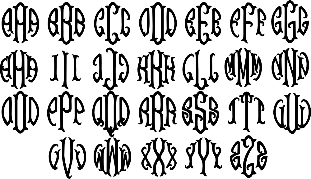 (s035-8) Roundfish Monogram