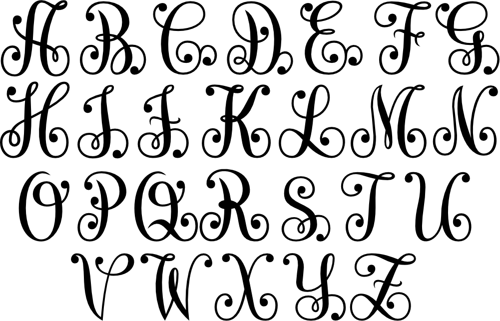 (s035-3) Vine3 Monogram
