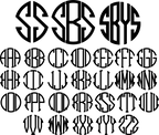 (s230-2A) Pineapple Monogram