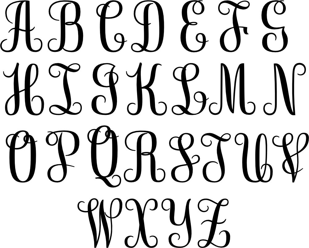 (s035-4) Vine4 Monogram