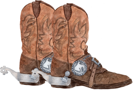(s036-3-C) Cowboy Boots