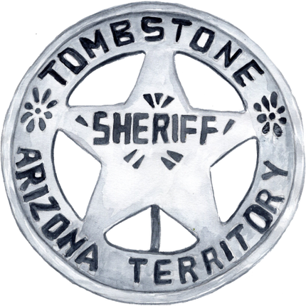 (s036-3-D) Sherrif Badge