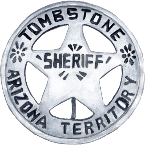 (s036-3-D) Sherrif Badge