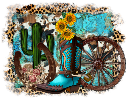 (s036-3-L) Western Boho Design