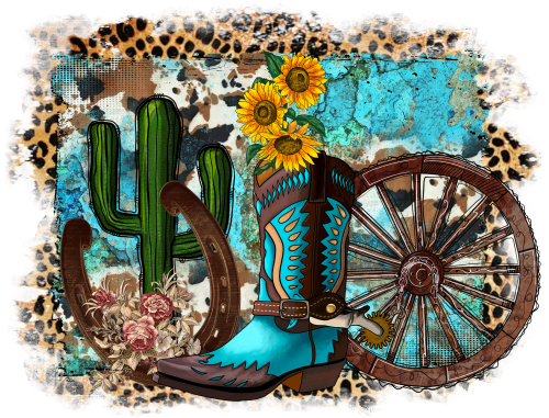 (s036-3-L) Western Boho Design