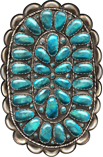 (s036-3-O) Turquoise Gemstone
