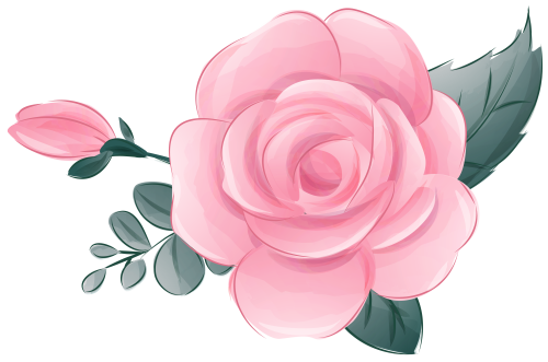 (s361-1-L) Pink Rose