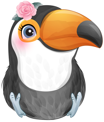 (s361-1-S) Toucan Pink Flower