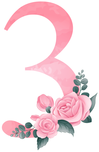 (s361-2) Rose Roses Floral Monogram Letter All Letters A-Z Numbers 0-9