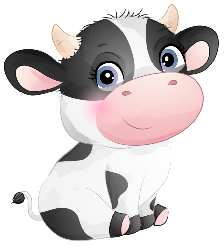 (s361-3-D) Baby Cow