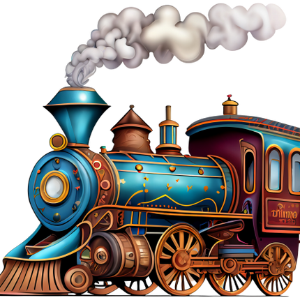 (366-1A) Vintage Steam Train