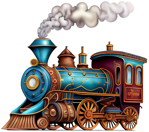 (366-1A) Vintage Steam Train