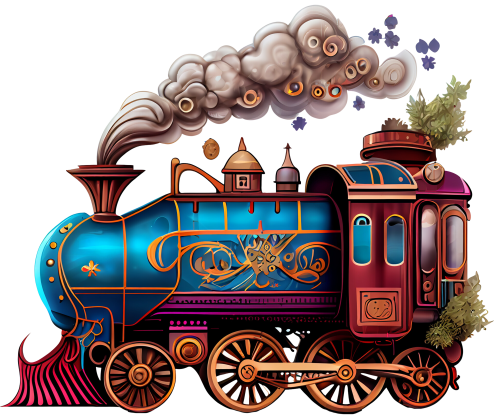 (366-1F) Vintage Steam Train