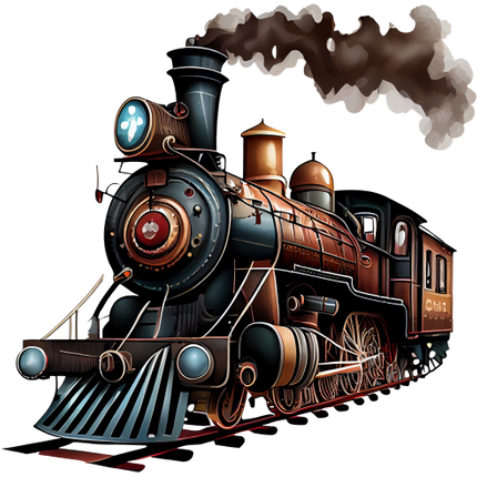(366-1G) Vintage Steam Train