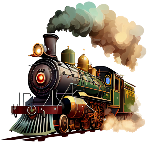 (366-1H) Vintage Steam Train