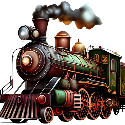 (366-1I) Vintage Steam Train