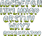 (s367) Doodle Letters Numbers Custom Name Text Patterns