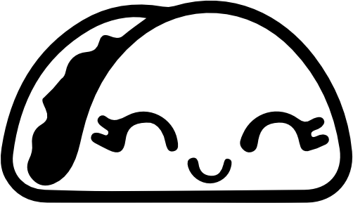 (s368-2-D) Taco Cute Face