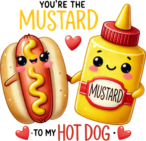 (s368-4-S) You're the Mustard to My Hot Dog