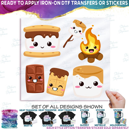 (s368-G3) Set of 4 Kawaii S'Mores Smores