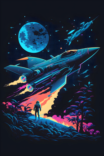 (369-04-1G) Astronaut Galaxy Space