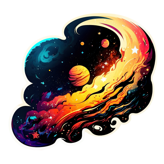 (s369-4-V) Planets Galaxy Space