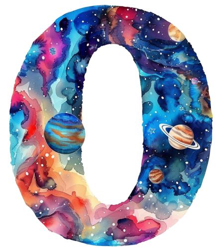 (s369-7) Space Galaxy Monogram Letter All Letters A-Z Numbers 0-9