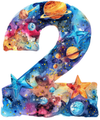 (s369-7) Space Galaxy Monogram Letter All Letters A-Z Numbers 0-9