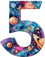 (s369-7) Space Galaxy Monogram Letter All Letters A-Z Numbers 0-9