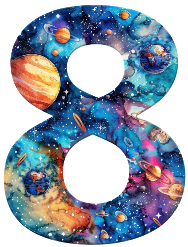 (s369-7) Space Galaxy Monogram Letter All Letters A-Z Numbers 0-9
