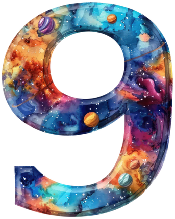 (369-07) Space Galaxy Monogram Letter All Letters A-Z Numbers 0-9