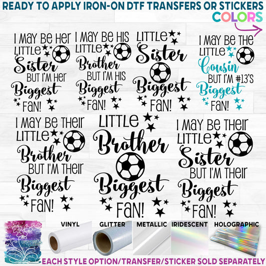 (s371-1F) Biggest Fan Soccer Custom Text