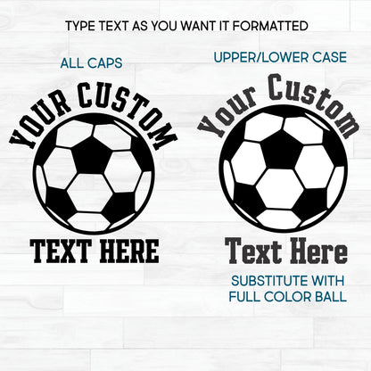 (s371-2D) Little Brother, Sister, Cousin Biggest Fan Team Soccer Custom Text