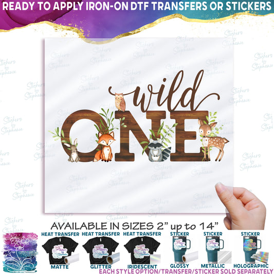 (s379-3) Wild One Baby Forest Animals