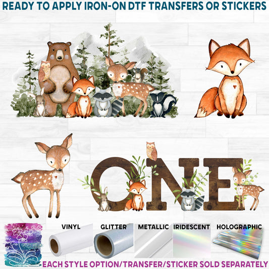 (s379) Watercolor Forest Animal Collection 13 Style Options