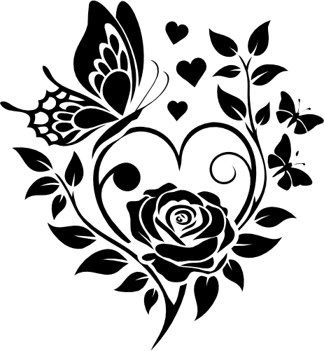 (038-01-2A) Butterfly Rose