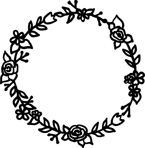 (038-02-E) Rose Roses Flower Frame