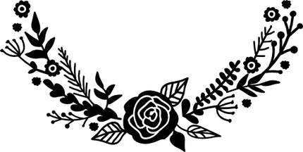 (038-02-F) Rose Roses Flower Frame