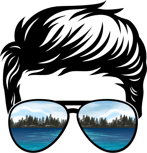 (s382-Lake-F) Messy Hair Dad Boy Lake View Sunglasses