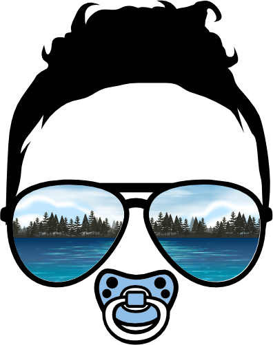 (s383-Lake-D) African American Messy Hair Baby Boy Lake View Sunglasses