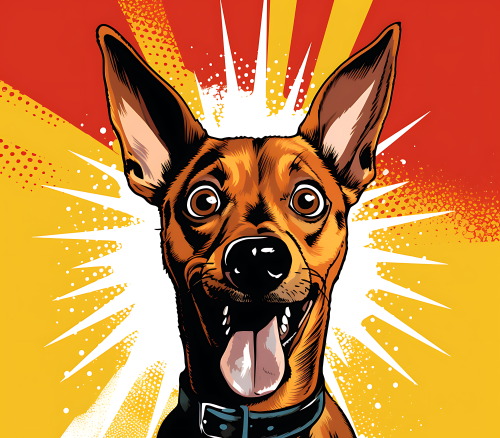 (s388-1-2A) Pop Art Dog