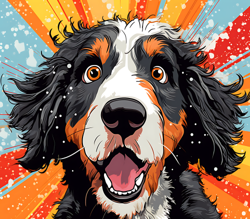 (s388-1-1D) Pop Art Dog