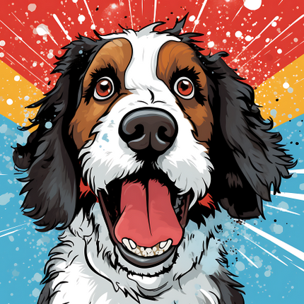 (s388-1-1E) Pop Art Dog
