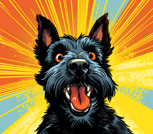 (s388-1-2E) Pop Art Dog